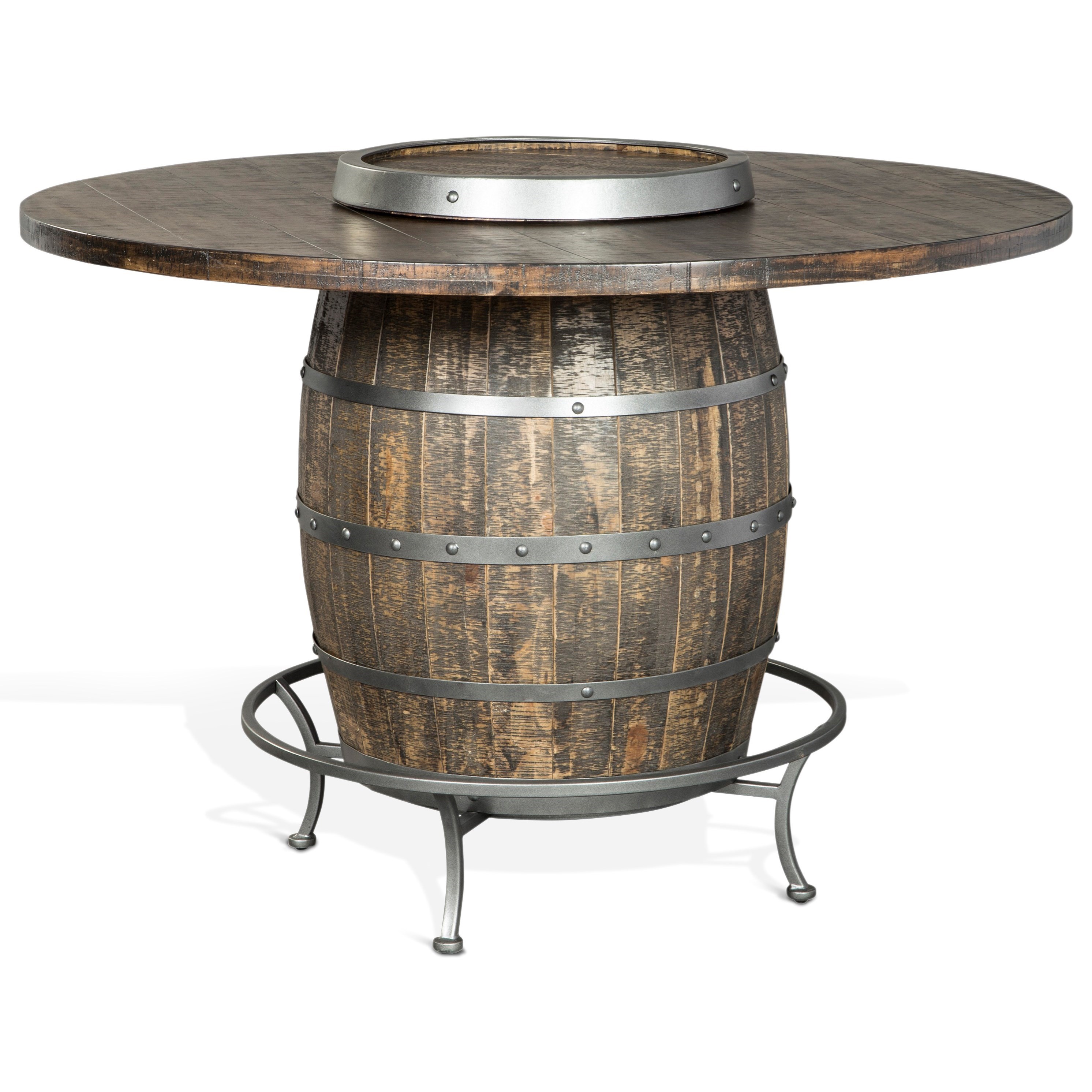 Sunny Designs Homestead 1038TL2 Rustic Round Counter Height Pub